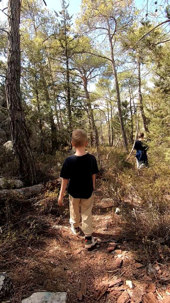 Маршрут Алевкая тропа Тропа уходит вниз к руинам церкви
